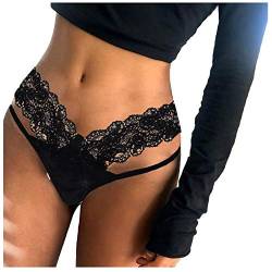 lbert Unterwäsche Frauen Tanga Spitze Dessous, Sexy Unterhosen Damen Bikini Slips von lbert