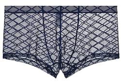 lclvld Herren Boxershorts Atmungsaktive Bequeme Shorts Unterhose Reizvoll Transparentes Netz Unterhose Unterwäsche von lclvld