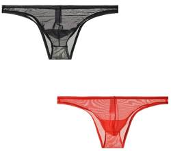 lclvld Herren Slips Transparent Erotik Briefs Low Rise Slips Atmubgsaktiv Sexy Jockstrap Sortunterwäsche Slips von lclvld