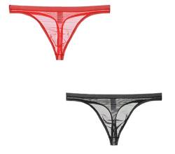 lclvld Herren String Erotik Mini Thongs G-String Low Rise Transparent Atmubgsaktiv String Tanga Unterhose von lclvld