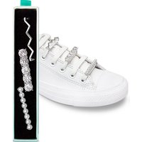 leazy Schuhanstecker Schuhschmuck Sets für Sneakers & Freizeitschuhe Schuh Schmuck Clips, Schnürsenkel Charms mit Perlen, Kristall & Strass von leazy