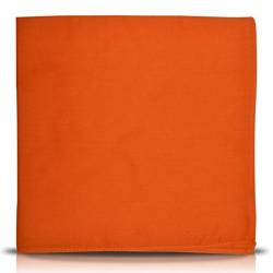 ledermodefashion Unifarben Bandana Tuch versch Farben 100% Baumwolle Kopftuch Halstuch Orange von ledermodefashion
