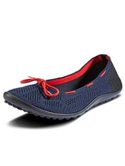 leguano Style maritim - der Elegante Barfußschuh für Damen (42, Marine) von leguano