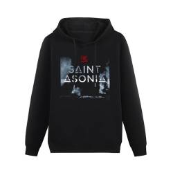 leinen Saint Asonia Album Cover Tour 2015 Long Sleeve Mens Hoody with Pocket Sweatershirt Size M von leinen