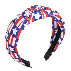 lencyotool Stirnband mit amerikanischer Flagge, patriotisches Stirnband für Damen,Patriotischer Anti-Rutsch-Haarreifen | Weicher Haarschmuck zum Gedenktag, Kopfschmuck mit amerikanischer Flagge für von lencyotool