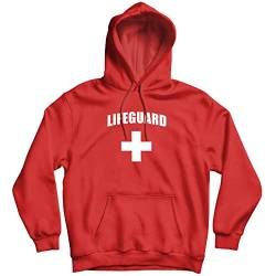 lepni.me Kapuzenpullover Rettungsschwimmer Weißes oder Rotes Kreuz Rettungsschwimmer-Uniform-Kostüm (L Rot Mehrfarben) von lepni.me