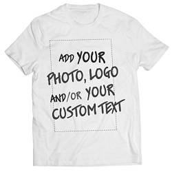 lepni.me Männer T-Shirt Machen Sie Ihren eigenen personalisierten Bedrucken Lassen Druck mit Lieblingsfoto oder Wunschtex (XL Weiß Mehrfarben) von lepni.me