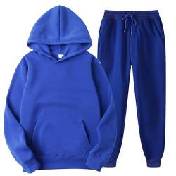 Sweatsuit Trainingsanzüge für Herren | Lose Hoodie und Hose Jogginganzug Y2K für Herren | Hip Hop Jogginghose und Sportanzug für Männer | Lässig Oberteile Hausanzug Anzüge (2 Stück Anzug Set) von leryveo