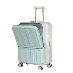 lesulety Handgepäck Koffer Hardshell Koffer Laptop Trolley Tasche auf Rädern Groß mit TSA Schlösser USB,Blau,22in von lesulety