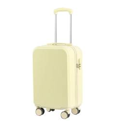 lesulety Handgepäck Koffer TSA Lock Kabinenkoffer Super Lightweight Koffer für Reise Handgepäcktasche,Beige,22in von lesulety