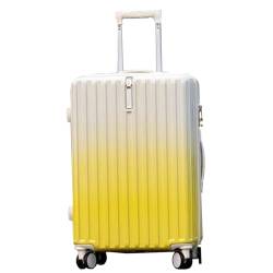 lesulety Kleiner Koffer mit Rädern orangefarbener Koffer Leichter Hartschalen-PC-Material-Reisekoffer,2,20in von lesulety