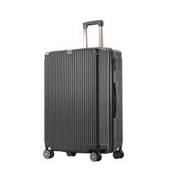 lesulety Leichter Kabinenkoffer 4 Rad Kabinenkoffer Carry on Koffer ABS Hard Shell Leicht Klein,Schwarz,20in von lesulety