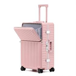 lesulety Leichter Koffer Kabinengepäck Hartschalenkoffer mit TSA Lock großer Koffer 4 Räder leicht,Rosa,20in von lesulety