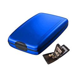 lesulety Visitenkartenhalter Herren Mini Wallet Meine Nummer Kartenetui Kartenetui Kartenetui Thin Pass Case Geldbörse Kartenhalter Herren Visitenkartenspeicher,Blau von lesulety