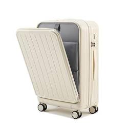 lesulety Vordere Öffnung Gepäck mit USB-Schnittstelle Trolley-Box TSA Boarding Box 22in Reise-Box mit Becherhalter,3,22in von lesulety