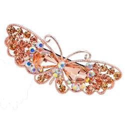 Haarnadel Frauen Mädchen Damen Strass Kristall Schmetterling Haarnadel Haarspangen Aushöhlen Haarspange Ornament von letaowl