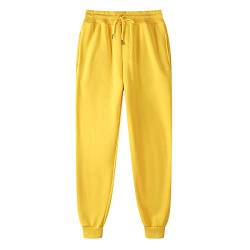 Jogginghose Herren Lang Hip Hop Hose Sporthose mit Plüsch Herbst Winter Wärme Sweathose Freizeithosen für Männer Breites Bein Jogging-Hose Sport Pants Trainingshose mit Kordelzug von liaddkv