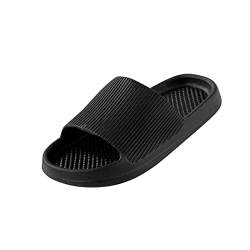 liaddkv Hausschuhe Herren 43 Sommer, Badeschuhe Outdoor Sandalen Weich Rutschfest Badelatschen Herren Badeschlappen Ultraleicht Dicke Sohle Super Weich Rutschfeste Schnell Trocknende Hausschuhe von liaddkv