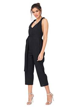 likemary Damen Jumpsuit Harem für Sommer - sexy Frauen Overall Einteiler mit Racerback Rückenteil von likemary