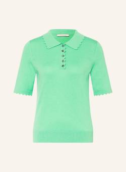 Lilienfels Strick-Poloshirt Mit Cashmere gruen von lilienfels