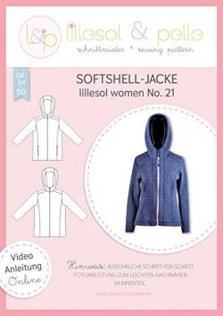 lillesol & pelle Schnittmuster lillesol women No.21 Softshell-Jacke in Größe 34-50 zum Nähen mit Foto-Anleitung und Video von lillesol & pelle