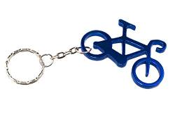 lillybox Praktischer Schlüsselanhänger Flaschenöffner Gadget Fahrrad Blau-Metallic mit Stil Fahrradliebe zeigen! von lillybox