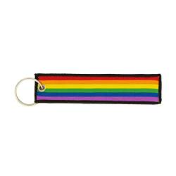 lillybox Schlüsselband in Regenbogen Farben, bunter Schlüsselanhänger für Wohnungsschlüssel, Arbeit, Auto und vieles mehr! Perfekt für Büroschlüssel, Arbeitsschlüssel oder ihren Fahrzeugschlüssel! von lillybox