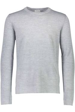 Lindbergh Slim Fit Pullover grau, Einfarbig von lindbergh