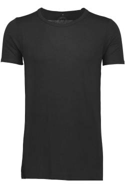 Lindbergh Slim Fit T-Shirt Rundhals schwarz, Einfarbig von lindbergh