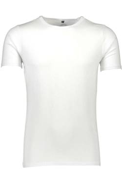 Lindbergh Slim Fit T-Shirt Rundhals weiss, Einfarbig von lindbergh