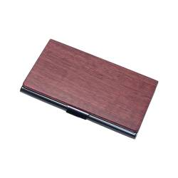 lmoikesz Visitenkartenhalter aus Holz, breite Anwendungsmöglichkeiten, einfach und stilvoll, stilvolle und Schlichte, kreative Kartenbox aus Holz von lmoikesz