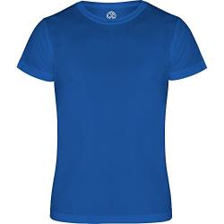 Unisex Technisches Kurz Arm T-Shirt fur Sport Laufen Joggen Fahrrad (blau, L) von loco