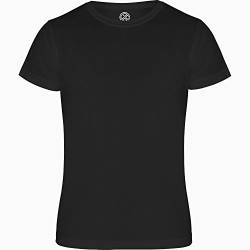 Unisex Technisches Kurz Arm T-Shirt fur Sport Laufen Joggen Fahrrad (schwarz, XL) von loco