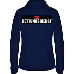 loco Rettungsdienst Damen Fleece Jacke Jacket Pullover Full Zip L17W navy blue (S) von loco