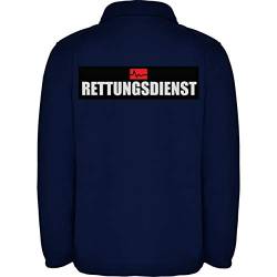 loco Rettungsdienst Herren Fleece Jacke Jacket Pullover Full Zip L17 navy blue (L) von loco