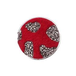 Brosche Magnetbrosche Fell Rot Schal Clip Bekleidung Poncho Taschen Stiefel Textilschmuck von lordies