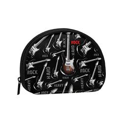 Retro E-Gitarre Rock, Brieftasche Shell Make-up Tasche Frauen Aufbewahrungstasche kleine Geldbörse Shell Wechseltasche von losolese