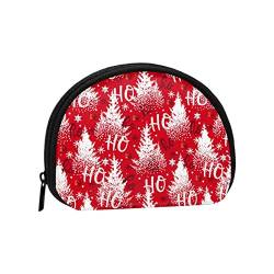 Weihnachtsbaum, Geldbörse, Muschel, Make-up-Tasche, Damen-Aufbewahrungstasche, kleine Geldbörse, Muschel-Wechseltasche von losolese