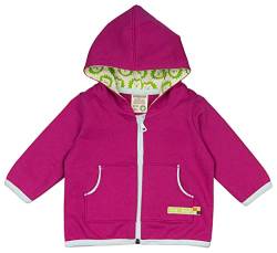 Loud + Proud Baby-Unisex 371 Jacke, Violett (Fuchsia fu), 80 (Herstellergröße: 74/80) von loud + proud