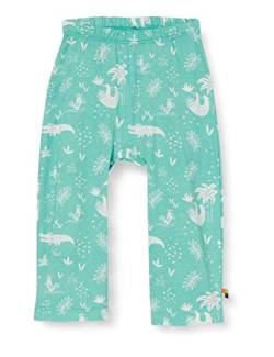 Loud + Proud Mädchen Pant Allover Print Organic Cotton Hose, Grün (Mint Min), (Herstellergröße: 74/80) von loud + proud