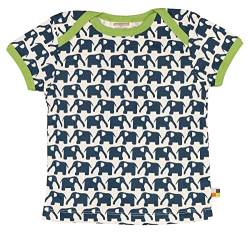 Loud + Proud Unisex - Baby T-Shirts Tierdruck 204, Blau (Marine ), 86/92 von loud + proud
