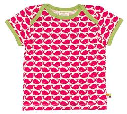 Loud + Proud Unisex - Baby T-Shirts Tierdruck 204, Pink (Rosenrot ), 122/128 von loud + proud