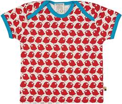 Loud + Proud Unisex - Baby T-Shirts Tierdruck 204, Rot (tomato), 86/92 von loud + proud