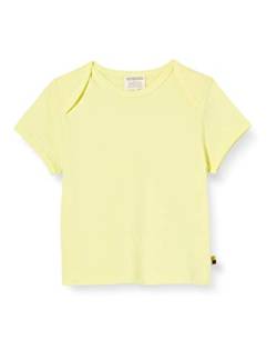 loud + proud Baby - Mädchen T-Shirt Single Jersey Organic Cotton T-Shirt, per Pack Gelb (Lemon Lea), 74/80 (Herstellergröße: 74/80) von loud + proud