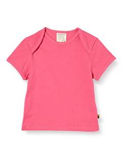 loud + proud Baby - Mädchen T-Shirt Single Jersey Organic Cotton T-Shirt, per Pack Rosa (Azalea Aza), 74/80 (Herstellergröße: 74/80) von loud + proud