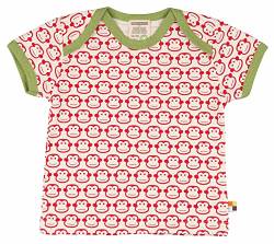 loud + proud Baby-Unisex, Druck T-Shirt, Rot (Tomato to), 104 (Herstellergröße: 98/104) von loud + proud