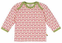 loud + proud Baby-Unisex Shirt Langarm Druck Sweatshirt, Rot (Tomato to), 116 (Herstellergröße: 110/116) von loud + proud