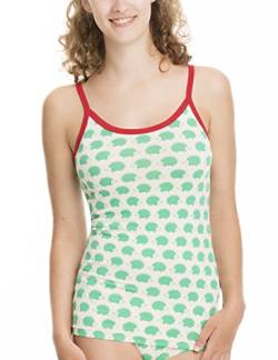 loud + proud Damen Organic Cotton, GOTS Top, Grün (Verde ve), 42 von loud + proud