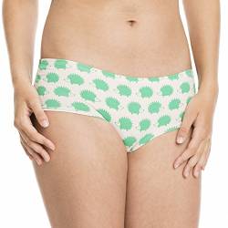 loud + proud Damen Panties Organic Cotton, GOTS, Animalprint, Gr. 42, Grün (Verde ve) von loud + proud