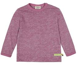 loud + proud Mädchen Melange Strick, GOTS Zertifiziert Shirt, Grape, 62/68 von loud + proud